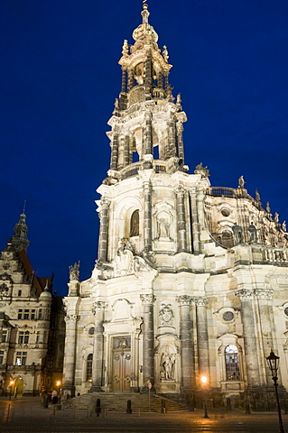 The Catholic Court Church, Dresden, Saxony, Germany, Europe