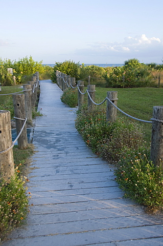 Path to beach, Sanibel Island, Gulf Coast, Florida, United States of America, North America