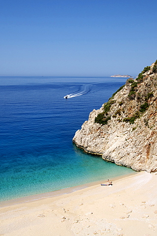 Kaputas beach at Kalkan area, Anatolia, Turkey, Asia Minor, Eurasia