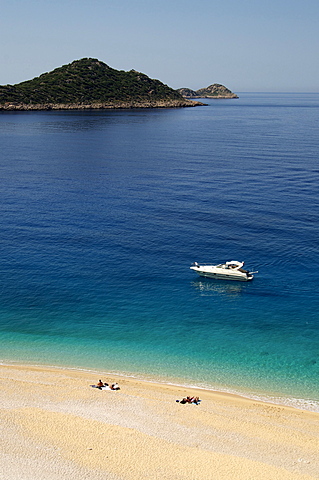 Kaputas beach at Kalkan area, Anatolia, Turkey, Asia Minor, Eurasia