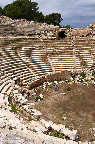 Amphitheatre at the Lycian site of Patara, near Kalkan, Antalya Province, Anatolia, Turkey, Asia Minor, Eurasia