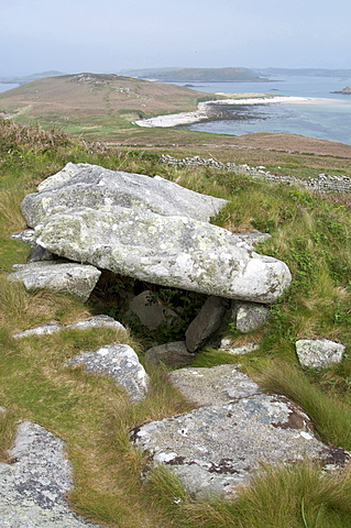 Old tomb, Samson, Isles of Scilly, United Kingdom, Europe