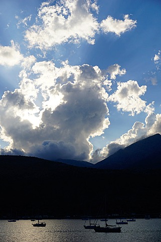 Clouds near Nidri, Lefkada (Lefkas), Greek Islands, Ionian Sea, Greece, Europe 