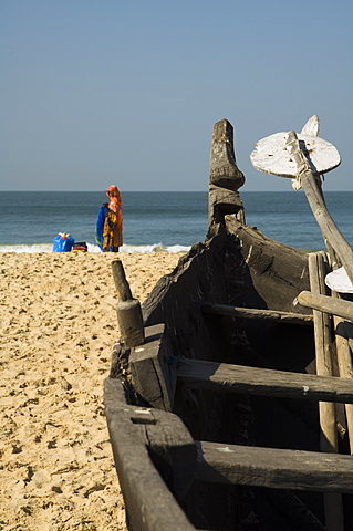 Beach near the Leela Hotel, Mobor, Goa, India