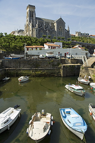 Fishing port, Biarritz, Basque country, Pyrenees-Atlantiques, Aquitaine, France, Europe