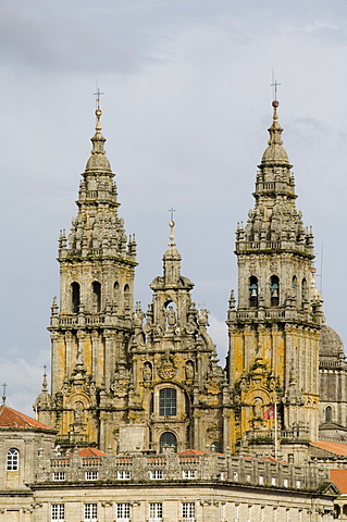 Santiago Cathedral, UNESCO World Heritage Site, Santiago de Compostela, Galicia, Spain, Europe