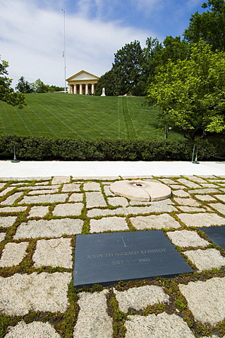 Tomb of John F. Kennedy at Arlington National Cemetery, Arlington, Virginia, United States of America, North America