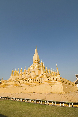 Pha That Luang, Vientiane, Laos, Indochina, Southeast Asia, Asia