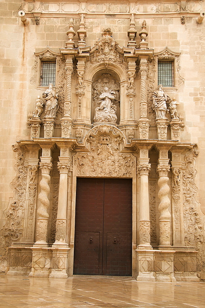 Santa Maria church, San Roque quarter, Alicante, Valencia province, Spain, Europe