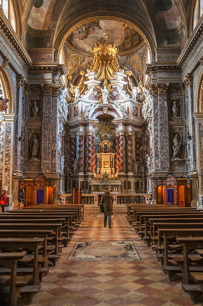 Interior of St. Maria di Nazareth church, Venice, UNESCO World Heritage Site, Veneto, Italy, Europe