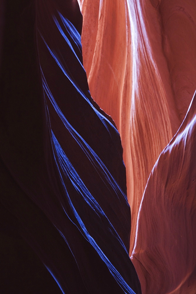 Eroded curves in sandstone, Upper Antelope Canyon, near Page, Arizona, United States of America, North America