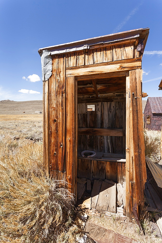 Outside toilet, Bodie State Historic Park, Bridgeport, California, United States of America, North America