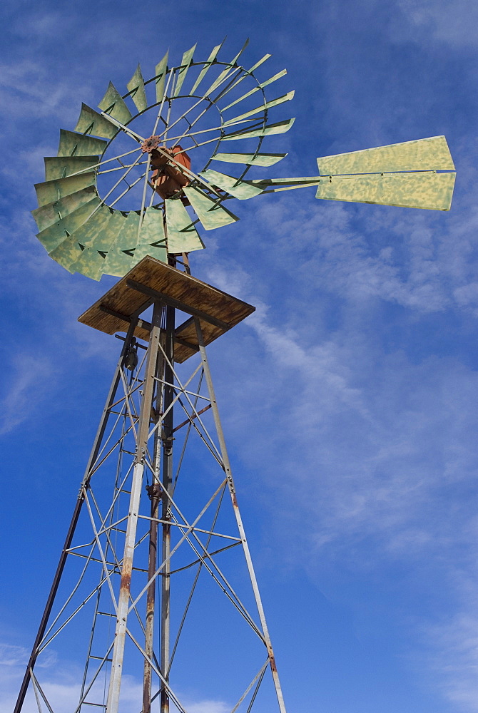 Windmill, Keys Ranch, Joshua Tree National Park, California, United States of America, North America