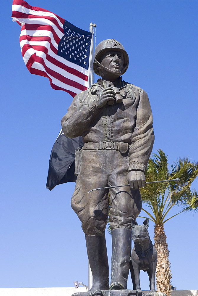 Patton Museum, Chiriaco Summit, in the desert where General Patton trained the American troops for the North Africa campaign in World War II, California, United States of America, North America