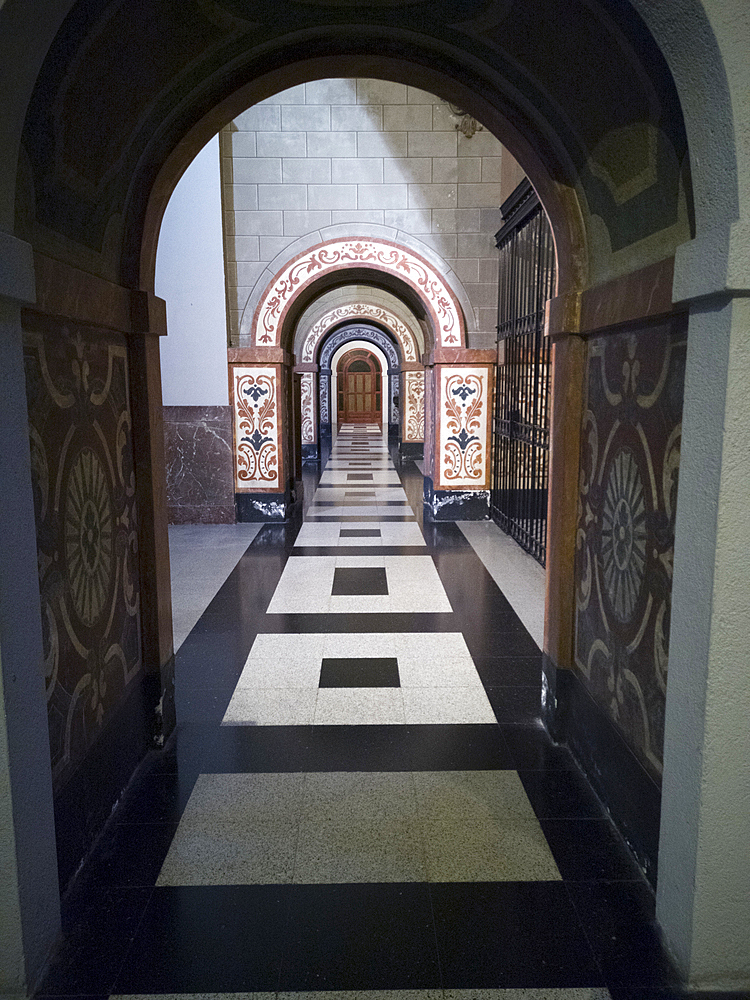 Church interior, Barcelona, Catalonia, Spain, Europe