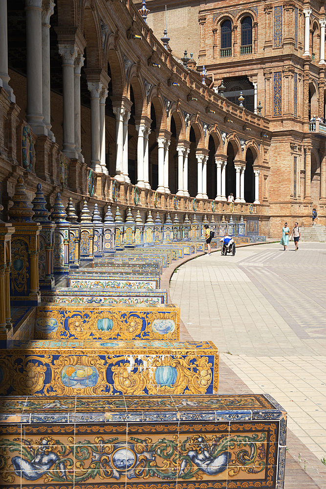 Plaza de Espana, Seville, Andalusia, Spain, Europe