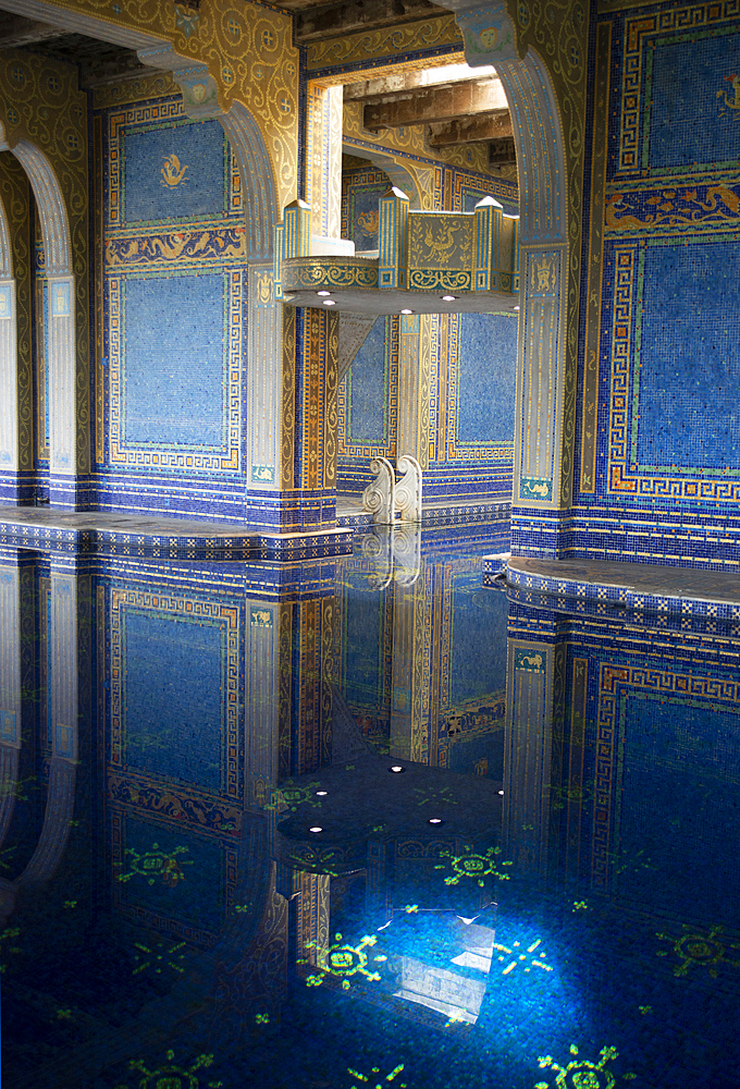 Indoor Venetian pool, Hearst Castle, San Simeon, California, United States of America, North America