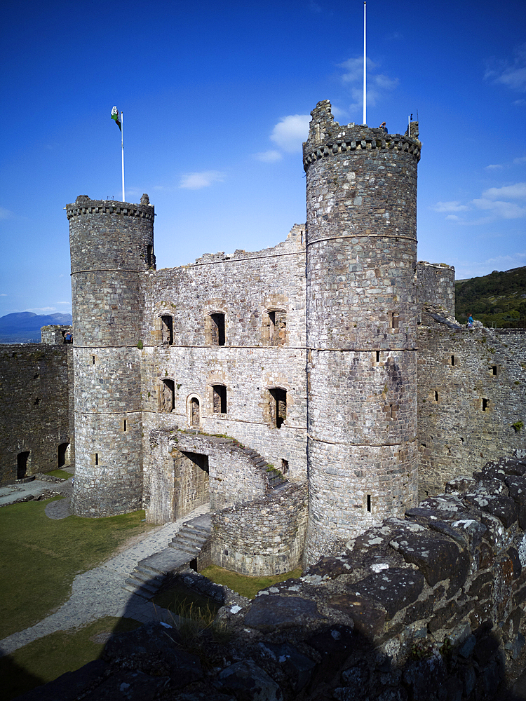 Harlech Castle, UNESCO World Heritage Site, Harlech, Gwynedd, Wales, United Kingdom, Europe