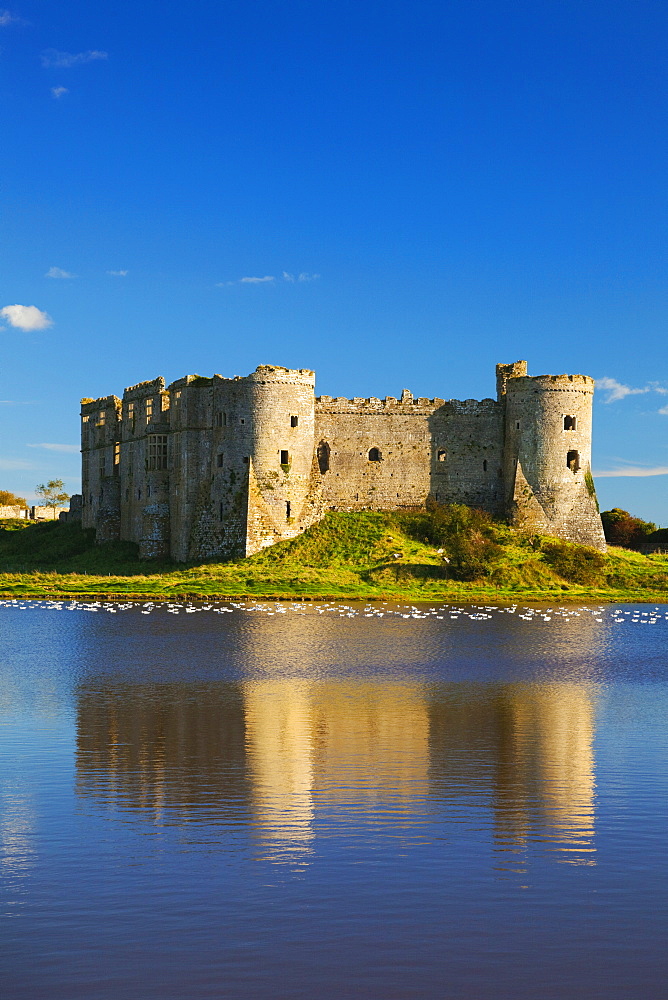 Carew Castle, Pembrokeshire, West Wales, Wales, United Kingdom, Europe