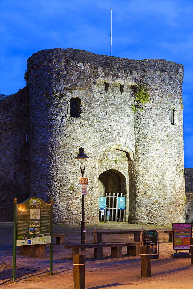 Carmarthen Castle, Carmarthenshire, Wales, United Kingdom, Europe