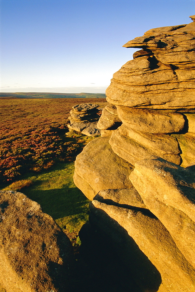 Wheel Stones, Derwent Edge, Peak District National Park, Derbyshire, England 