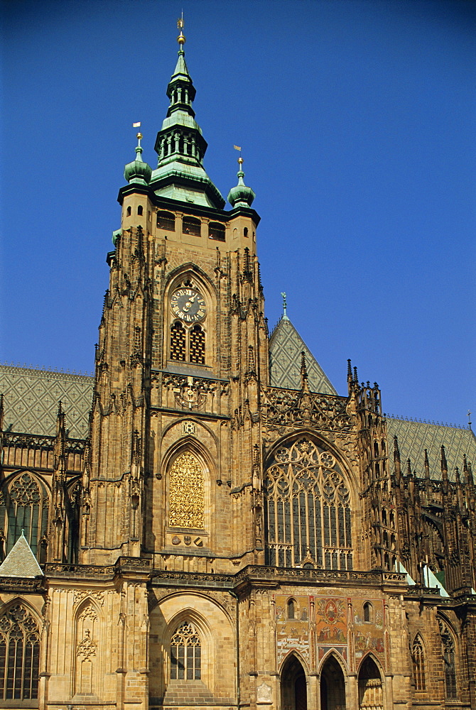 St. Vitus Cathedral, Prague Castle, Third Courtyard, Prague, Czech Republic, Europe