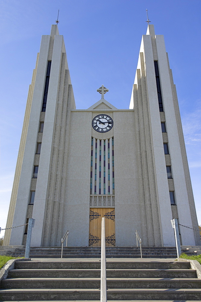 Akureyri Church, Akureyri, North area, Iceland, Polar Regions