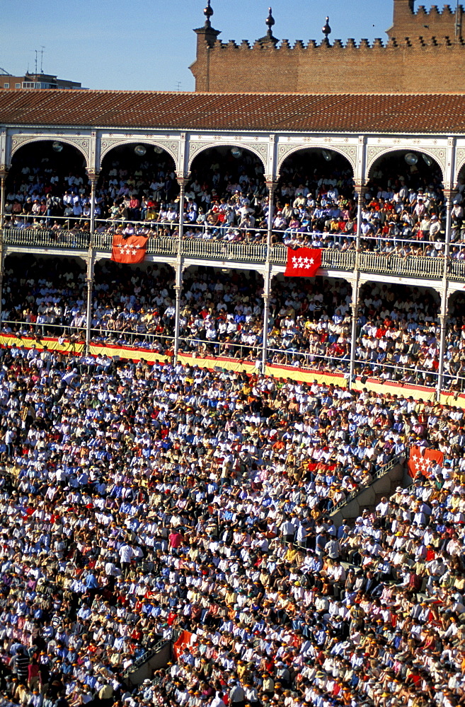 Spain, Madrid, Plaza De Toros, Six Toros Corrida With Matador Julian Lopez El Juli Hold On May 27th 2003 (San Isdro Feria)