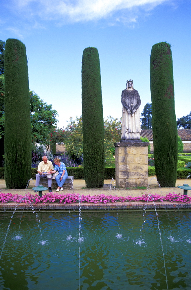 Spain, Andaloucia, Cordoba, The Gardens In The Alcazar 