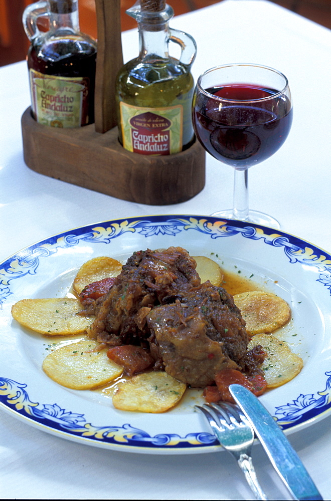 Spain, Andaloucia, Cordoba, Rabo De Toro (Bull Tie) Typical Local Dish