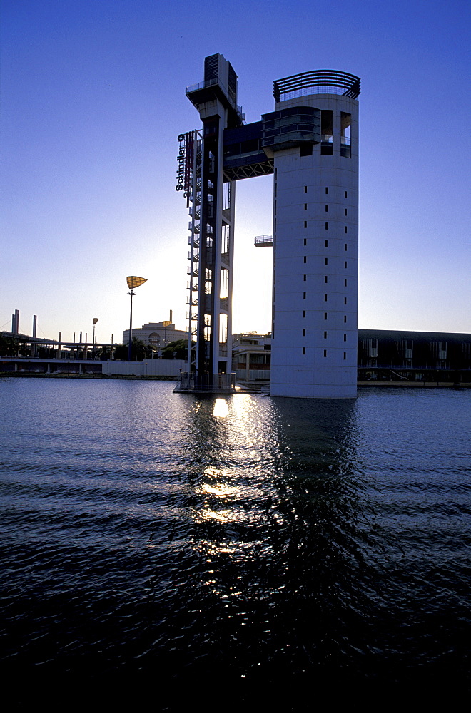 Spain, Andaloucia, Sevilla, Cruise On The Guadalquivir River At Dusk