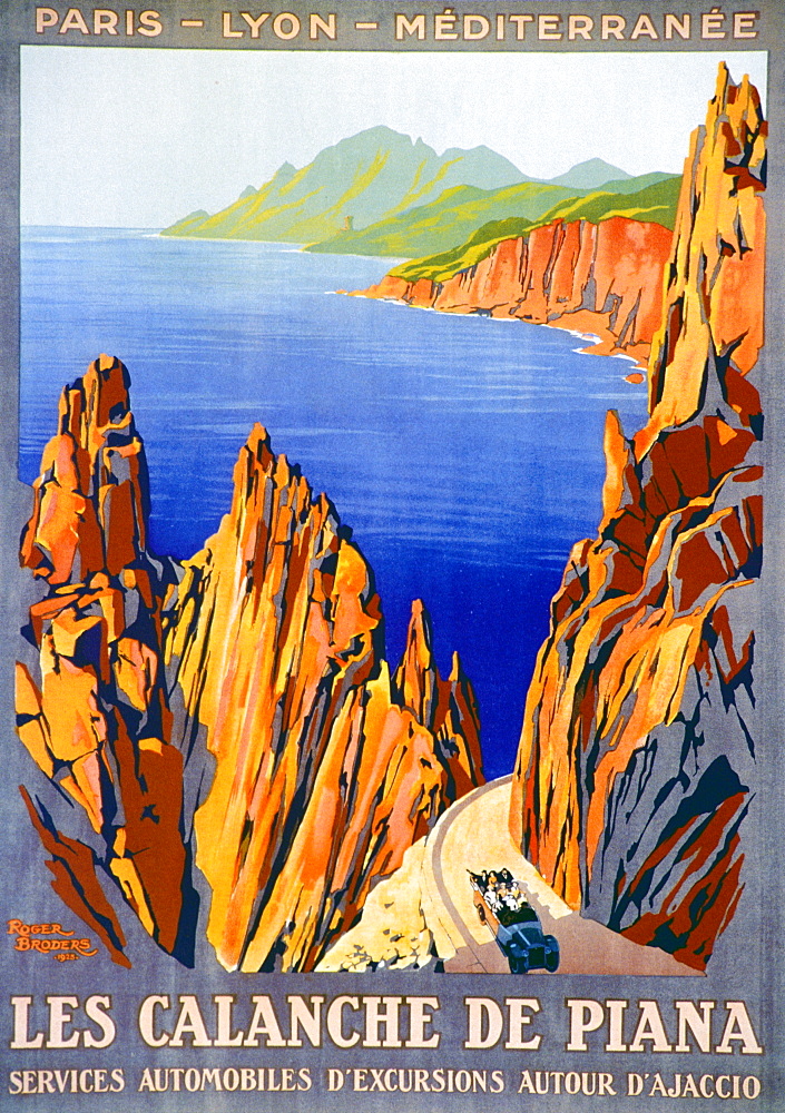 France, Corsica Island, Posters Advertising Tourisme In Corsica Circa 1920