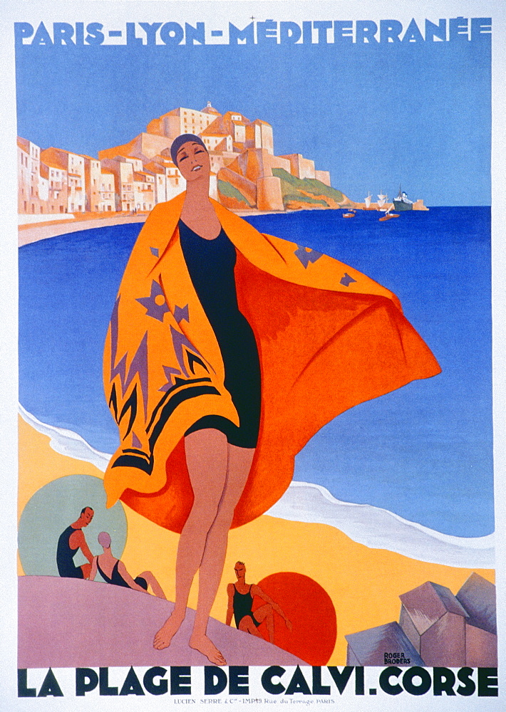 France, Corsica Island, Posters Advertising Tourisme In Corsica Circa 1920