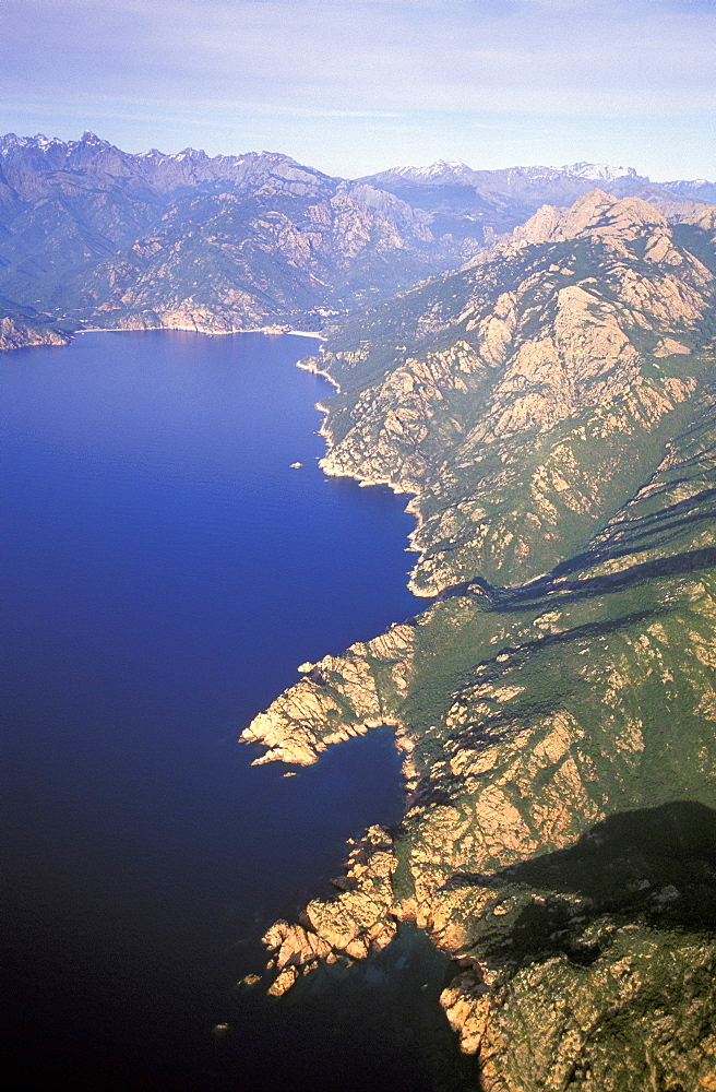 France, Corse Island, Corse-Du-Sud, Aerial Photography Of The Porto Gulf