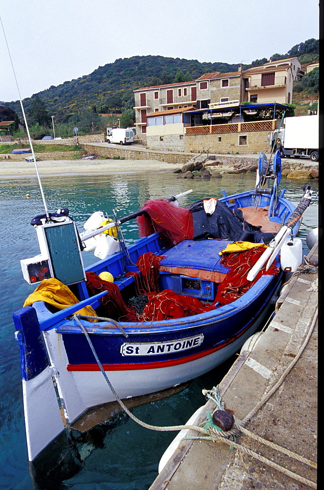 France, Corse Island, Corse-Du-Sud, Campo Moro, Alain Ettori Fisherman