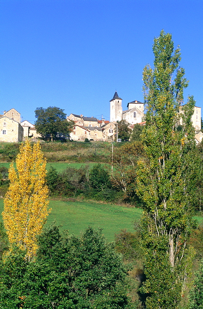 France, Languedoc, Gard (30), Village At Entrance Of Gorges Du Tarn