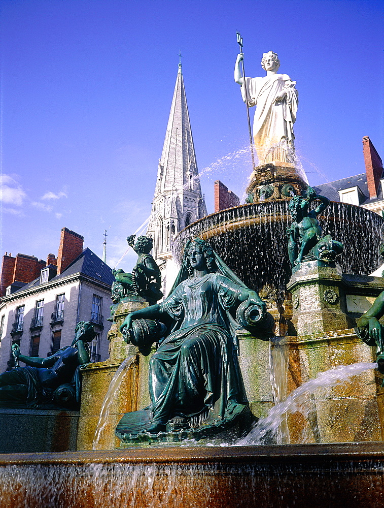 France, Pays De La Loire, Loire Atlantique (44), Nantes, The Fountain