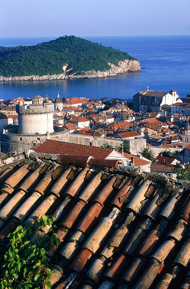 Croatia, Dalmatia, Dalmatian Coast, Fortified City Of Dubrovnik, Overview On The Fortified City And Island