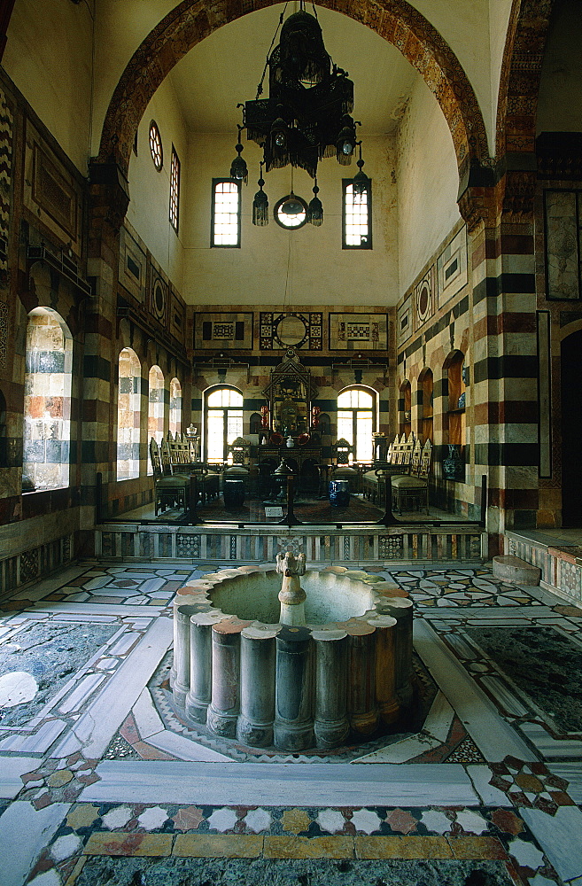 Syria, Damascus, Azem Palace Built In 1749 By Turkish Governor Assad Pasha Al Azem, The Qaa (Pasha Reception Room)