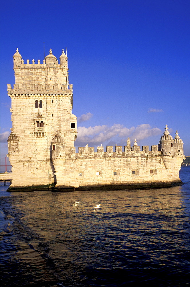 Portugal, Lisbon (Near), Belem, The Stone Tower Built On Tagus River From 1515 To 1525