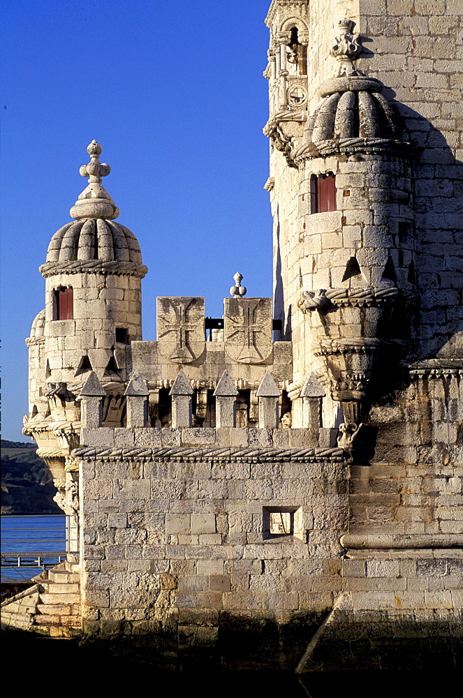 Portugal, Lisbon (Near), Belem, The Stone Tower Built On Tagus River From 1515 To 1525