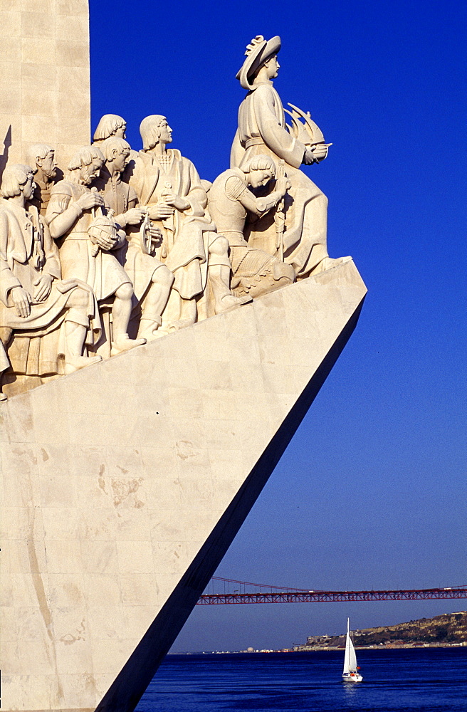 Portugal, Lisbon, Monument Of The Discoveries Dedicated To Portuguese Seamen