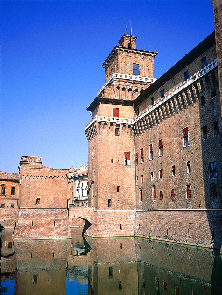 Italy, Emilia Romagna, Ferrara, Castello D'este (Castle)