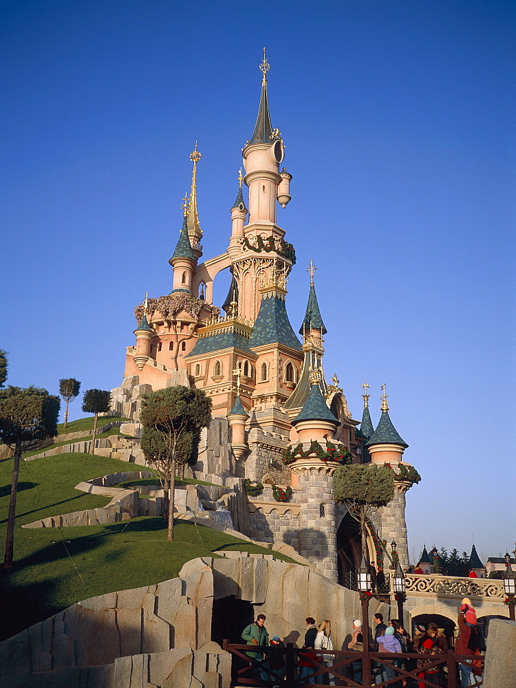 Euro Disneyland, Cinderella Castle, Paris, France