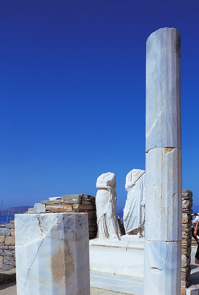 Delos, Ruins Of Apollo Temple, Greece