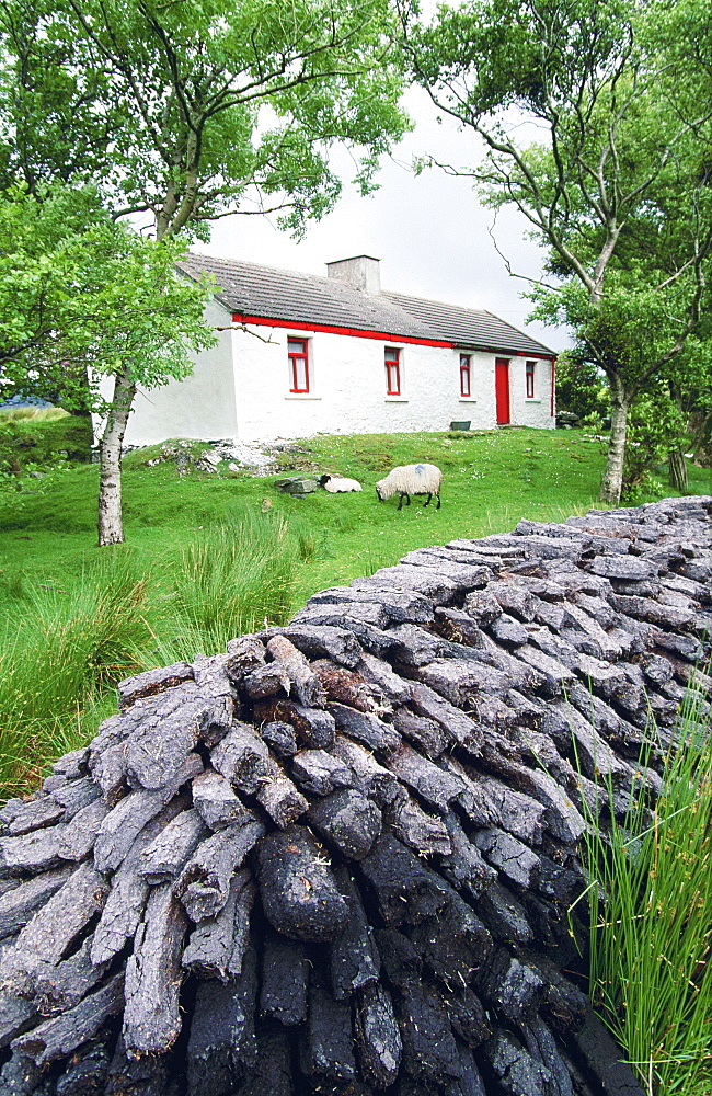 Ireland, Connemara, House & Private Peatery