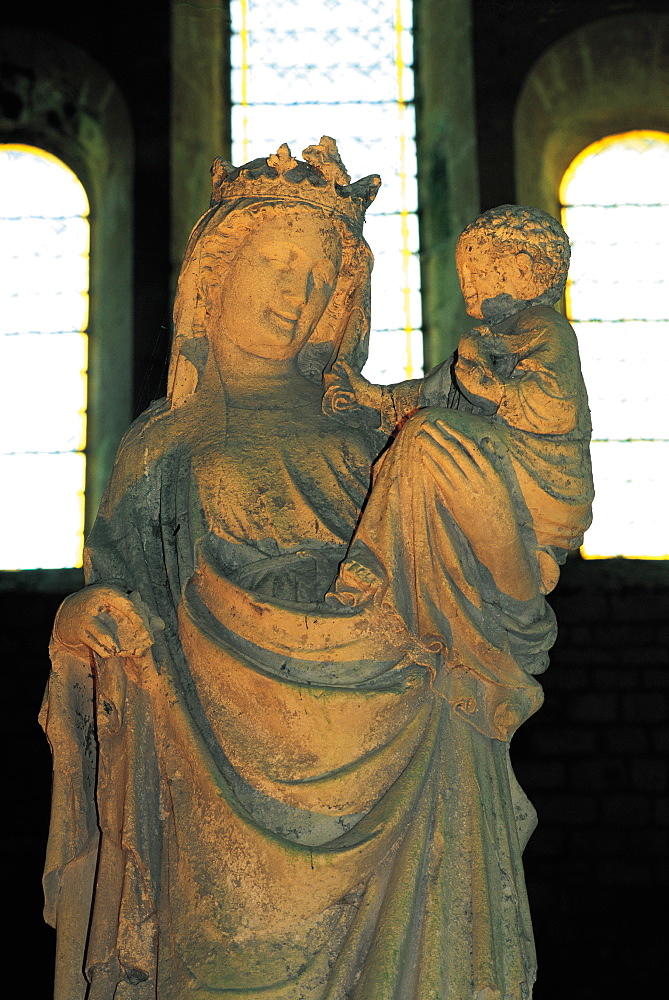 Fontenay Abbey, Virgin & Child, Burgundy, France