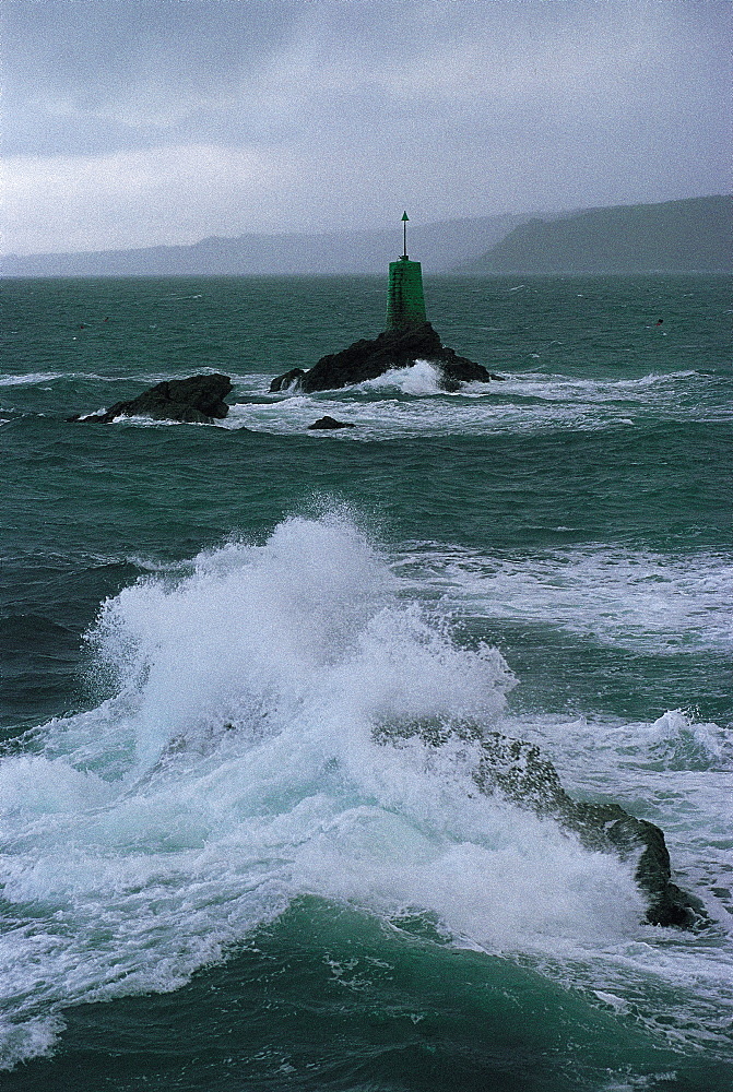 St Malo, Rough Sea, Normandy, France