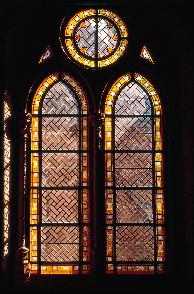 Bussieres Abbey, Stained Glass, Burgundy, France