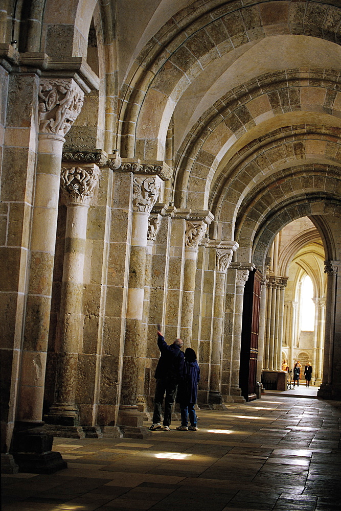 Vezelay, Abbey Nave, Burgundy, France